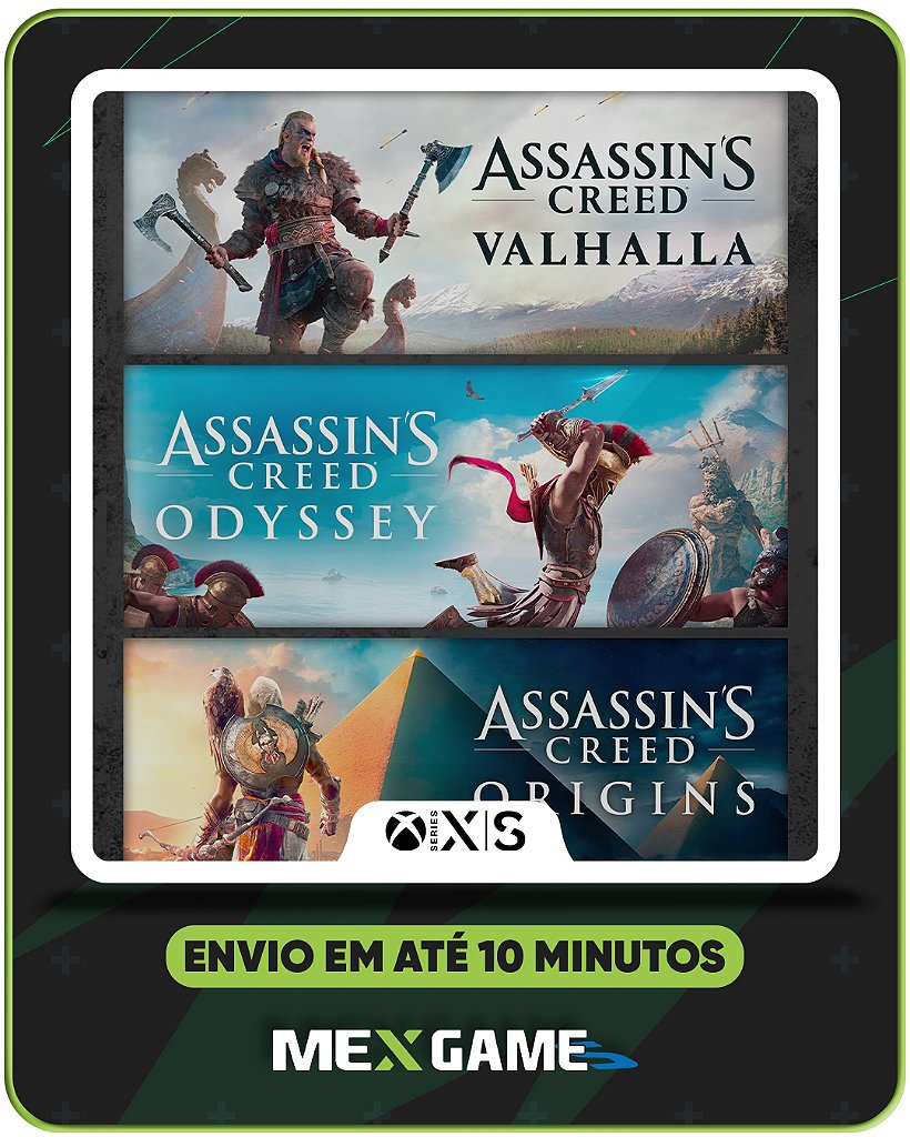 ASSASSIN'S CREED MYTHOLOGY PACK - XBOX SERIES X|S - MÍDIA DIGITAL