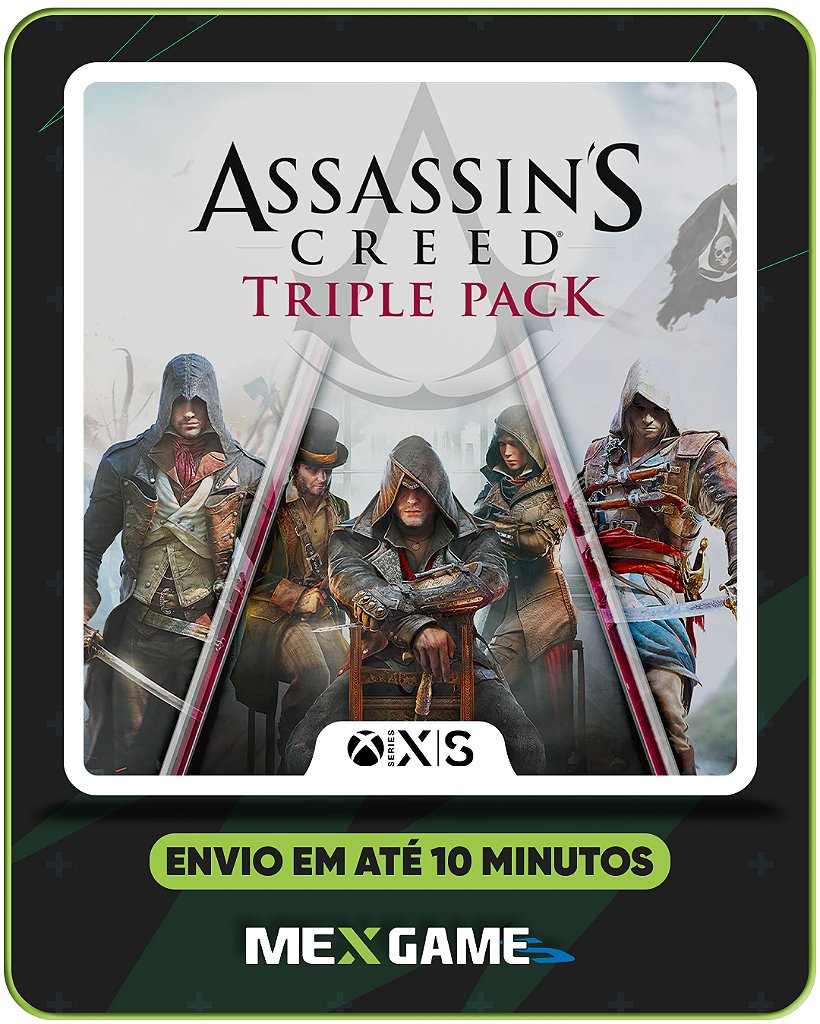 ASSASSINS CREED TRIPLE PACK - XBOX SERIES X|S - MÍDIA DIGITAL