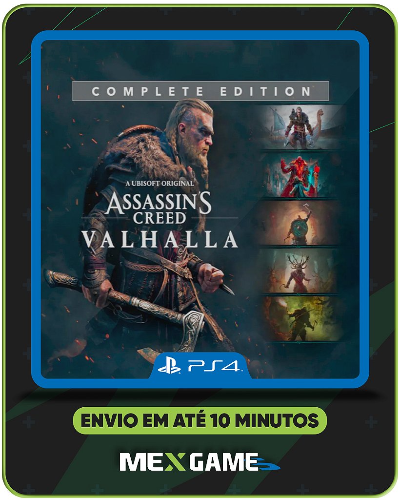 ASSASSINS CREED VALHALLA COMPLETE EDITION - PS4 - MÍDIA DIGITAL